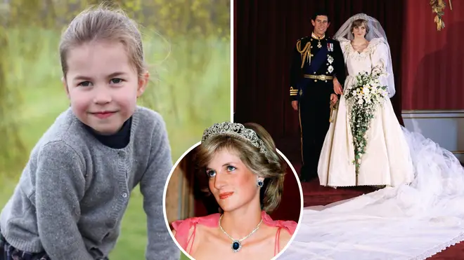 Princess Charlotte is said to be in line to inherit Diana's tiara from her wedding day