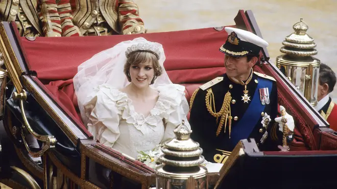 Princess Diana wore the diamond tiara when she wed Prince Charles in 1981