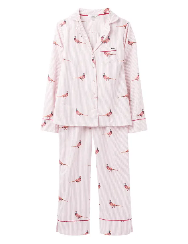 Pure Cotton Bird Print Pyjama Set from Joules