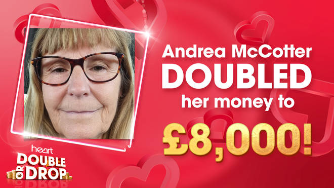 Andrea wins £8,000!