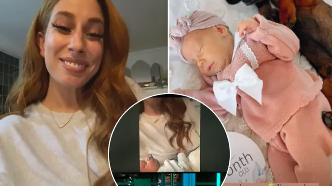 Stacey Solomon brought baby Rose onto The One Show