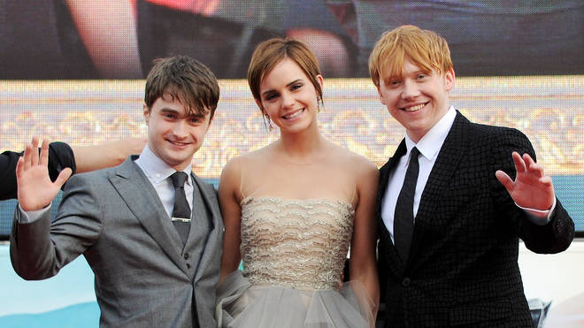 The three actors starred in a total of eight Harry Potter films