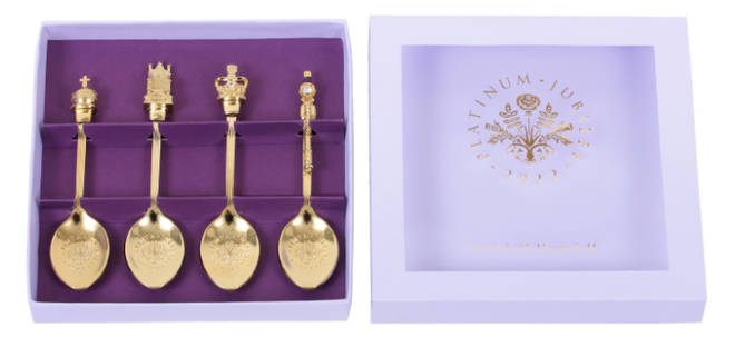 The Platinum Jubilee Souvenir Spoons are on sale for £35