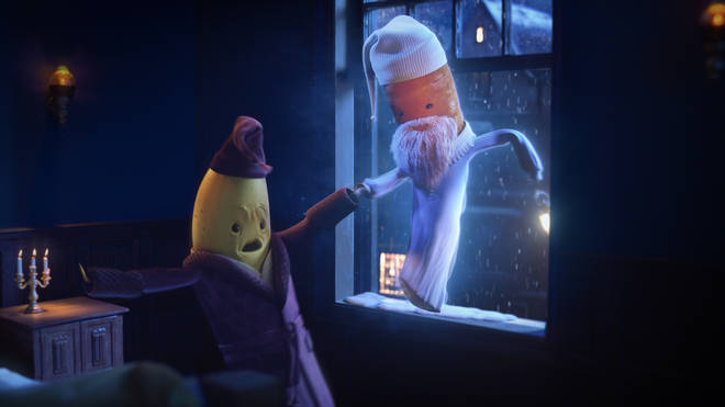 Kevin the Carrot takes Ebanana on a journey to teach him about the spirit of Christmas