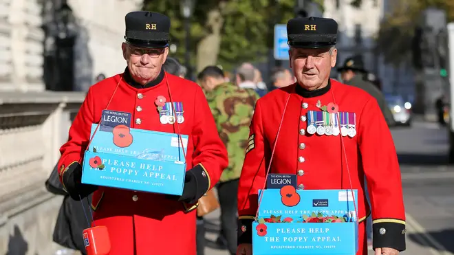 The Royal British Legion sell poppies for their charity
