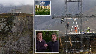 First look at harrowing I'm A Celebrity tasks including platform hanging over quarry