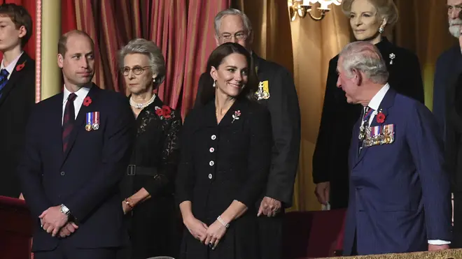 Kate Middleton wore pearl earrings and a pearl bracelet that once belonged to the late Princess Diana