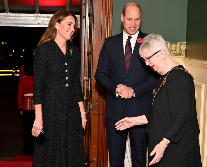 Kate Middleton attended the event with Prince William and other members of the Royal Family