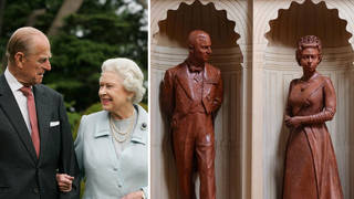 Prince Philip and the Queen will be transformed into life-sized bronze sculptures