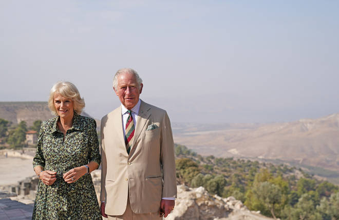 Prince Charles spoke about his mother's health while on a trip to Jordan