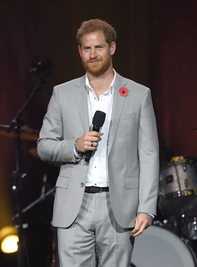 Prince Harry pictured 22 years later at the Invictus Games Closing Ceremony in Sydney
