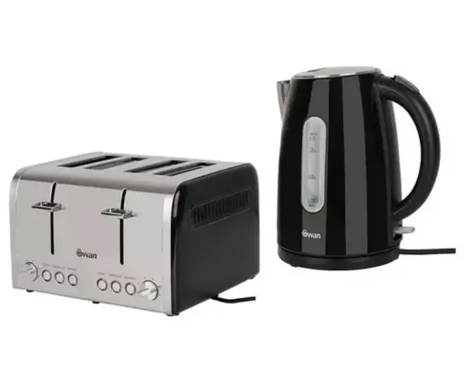 Swan Kettle and 4-Slice Toaster Pack