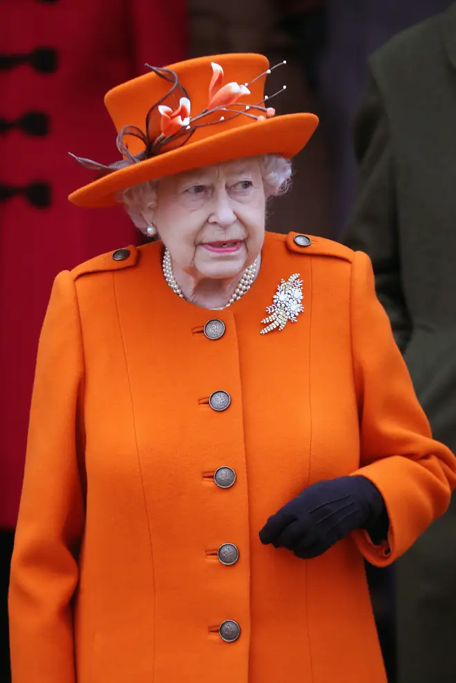 The Queen pictured on Christmas Day 2017