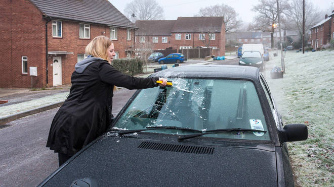 Car experts have suggested using a scraper and de-icer