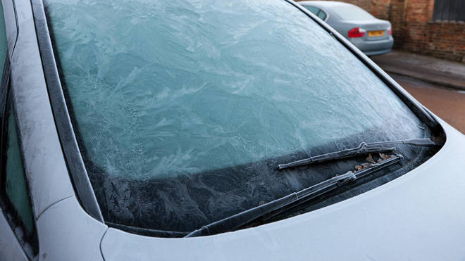 You can be fined for using your engine to de-frost your car