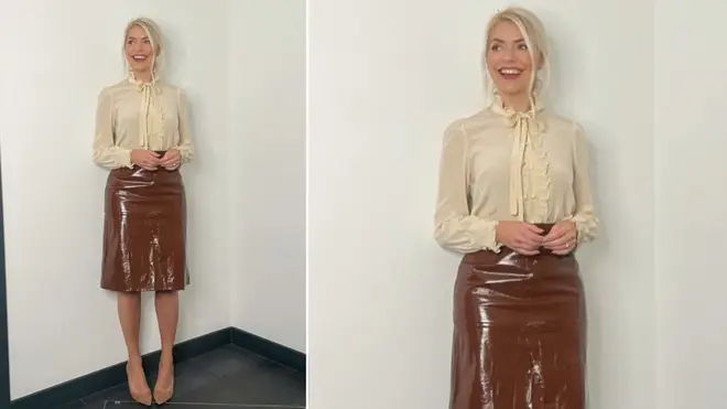 Holly Willoughby is wearing a skirt from LK Bennett