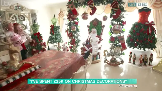 Joanne Smith spends £6k a year on Christmas decorations