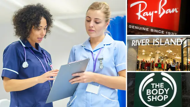 The Black Friday deals for NHS staff cover shops such as Ray Ban, River Island and The Body Shop