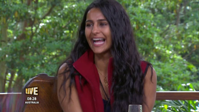 Viewers noted how 'glam' Sair looked during her exit interview with Dec and Holly