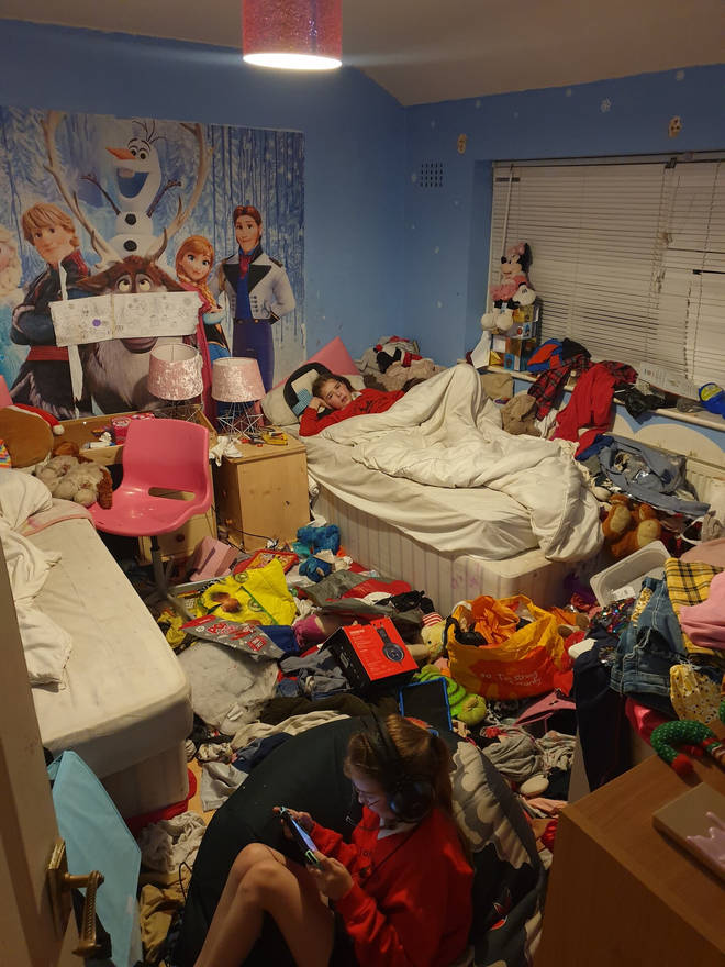 You can't even see the floor of Lillie's room