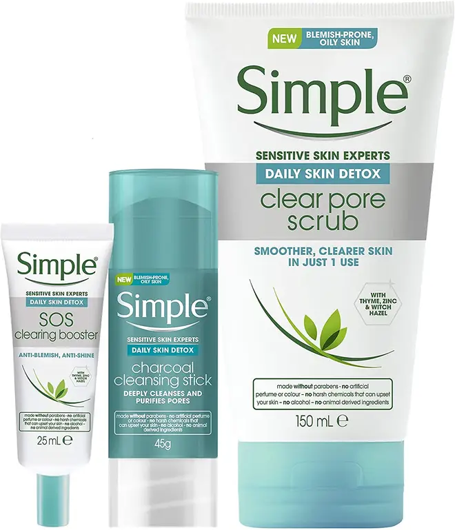 Daily Detox 3 Step Regime For Oily Skin by Simple, £11.40
