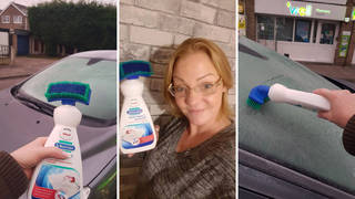 Woman's crafty hack to defrost car windscreen hailed a 'game changer'