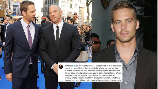 Vin Diesel shared a poignant message to Paul Walker