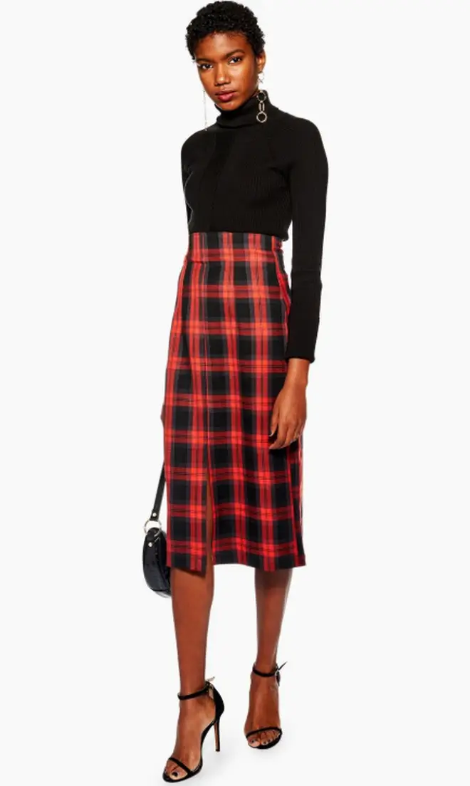 This Topshop skirt is perfect figure hugging option