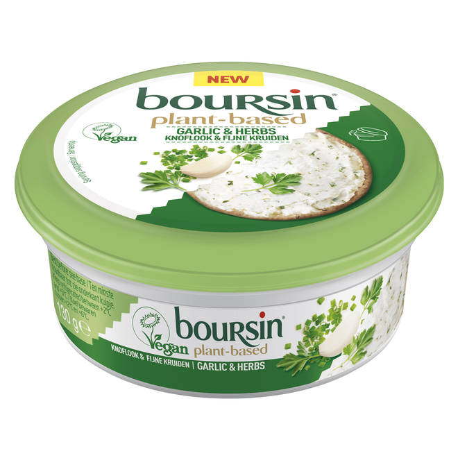 The new plant based Boursin is packed with intense garlicky flavour