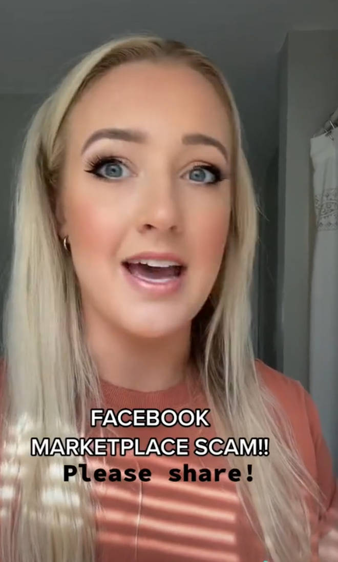 A TikTok user has warned her followers of a scam