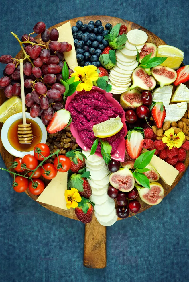 A grazing board is perfect for a night in front of the TV with a few glasses of wine