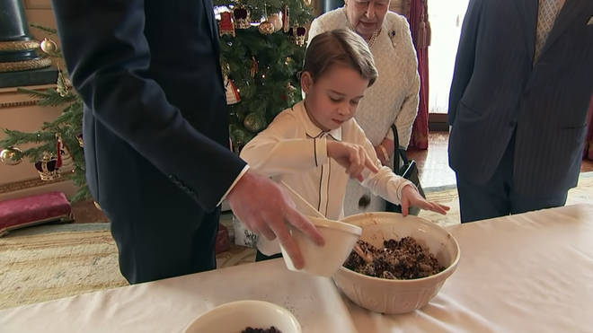 Prince George was demonstrating his culinary skills