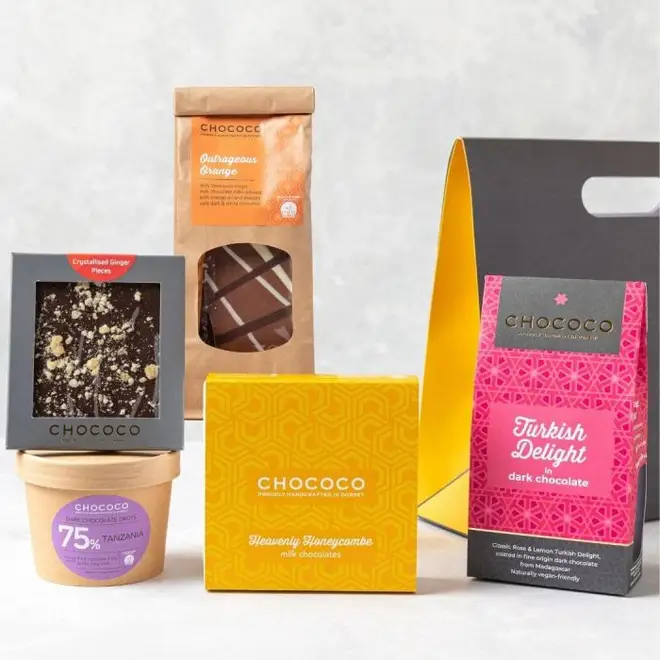 You can select which luxury chocolate products you want to send