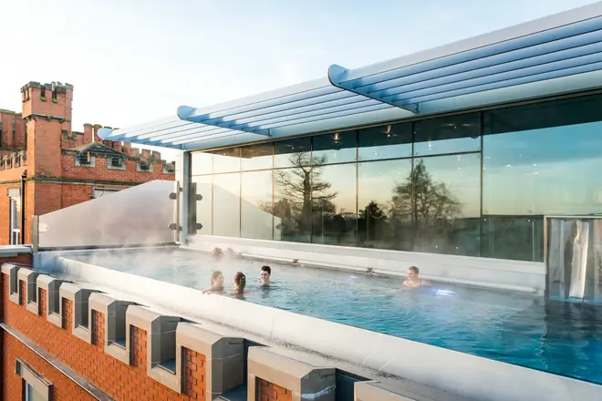 The newly opened infinity pool at Ragdale Hall Spa