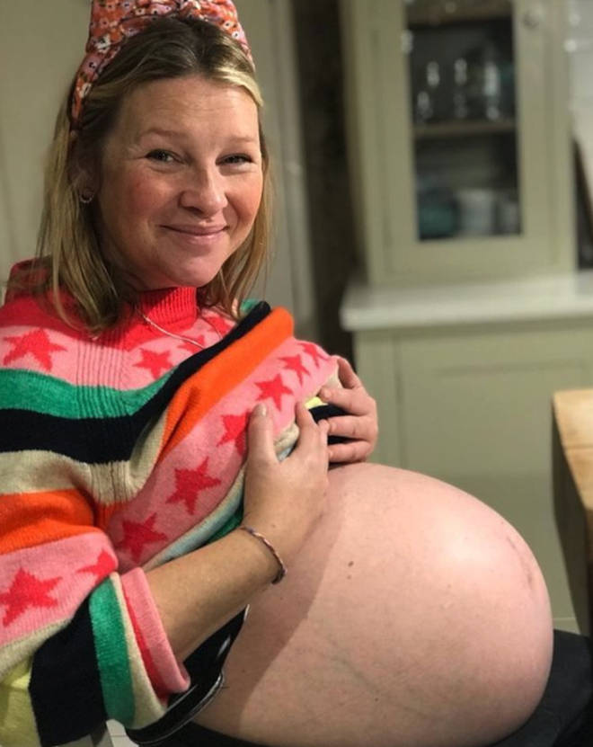 Joanna Page shared a photo of her baby bump