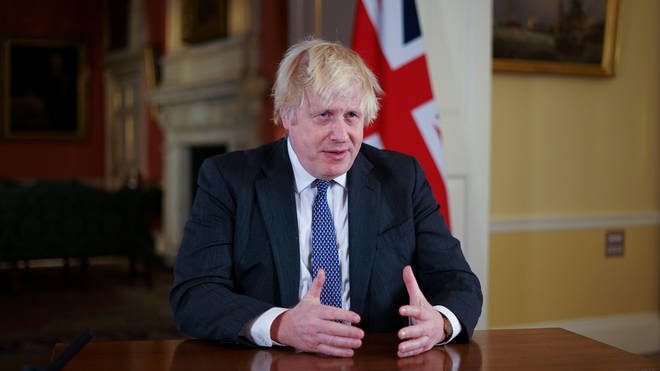 Boris Johnson addressed the nation from Downing Street