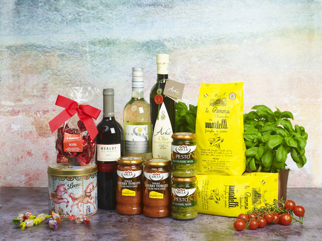 This box is packed with delicious Italian cupboard staples - and wine