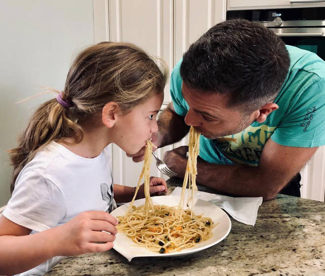 Gino D'Acampo said if his youngest child, Mia, refused to have dinner, she would be forced to eat it in the morning after going to bed hungry
