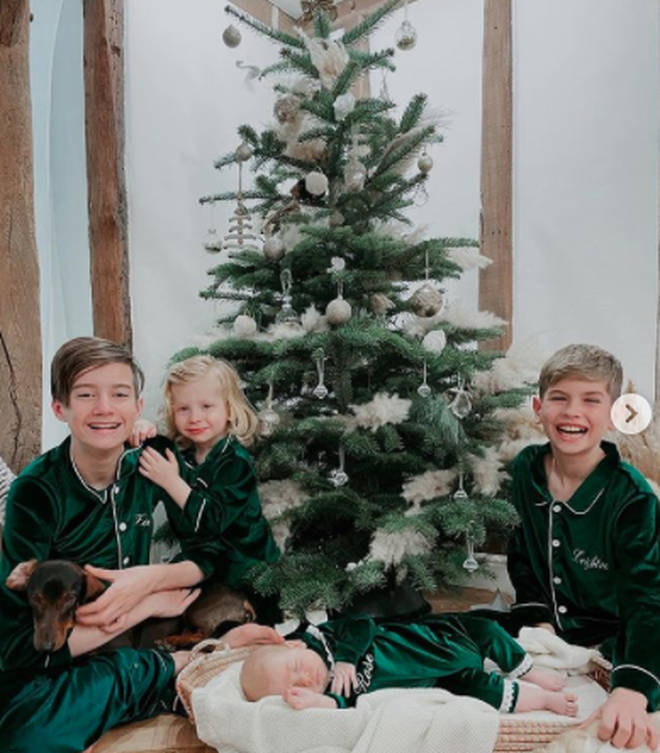 Stacey Solomon shared a photo of her family at Christmas