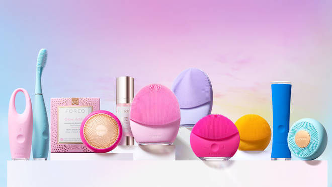 The full Foreo range of silicon covered skin and dental care products