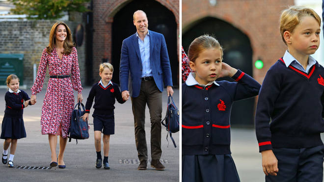 Prince George and Princess Charlotte did not have to be dropped off at the school gates like the other students