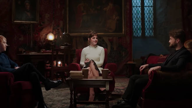 Daniel, Emma and Rupert reunited for the Harry Potter anniversary special