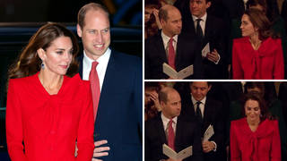 Kate Middleton and Prince William share romantic glance during Christmas carol service