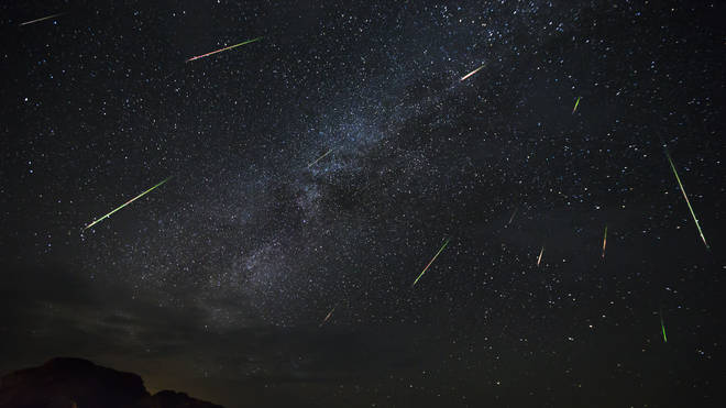 People may be able to see up to ten shooting stars per hour