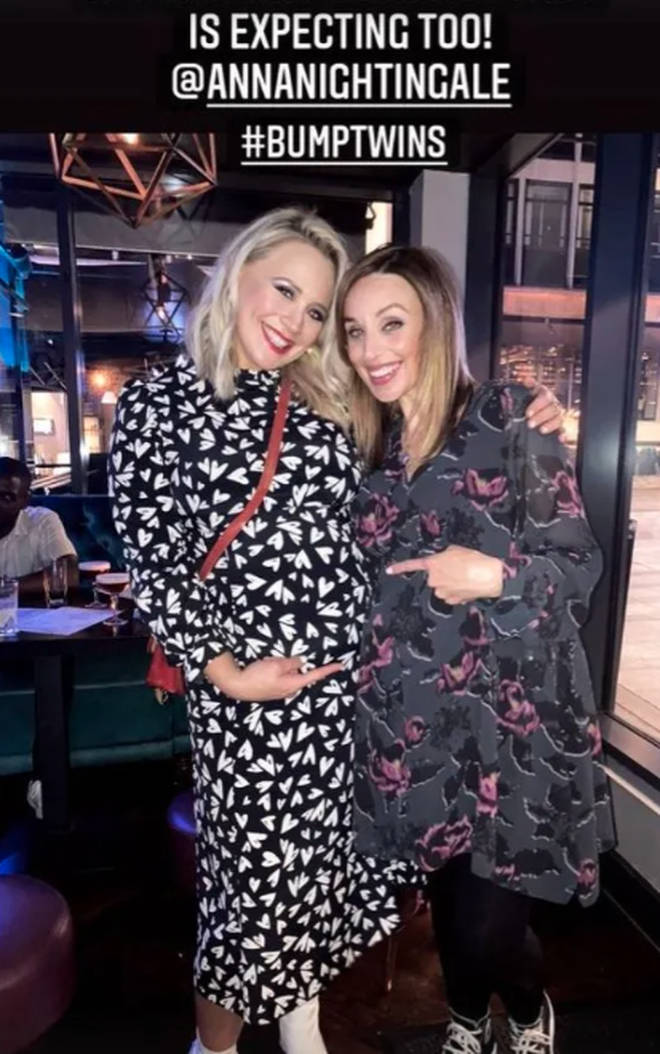 Amy Walsh has previously showed off her bump on Instagram
