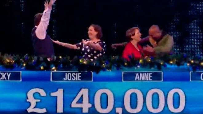 The celebrities won £140k on The Chase
