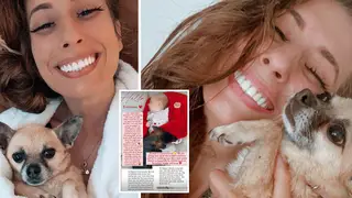 Stacey Solomon has shared the sad news that her dog Theo has passed away