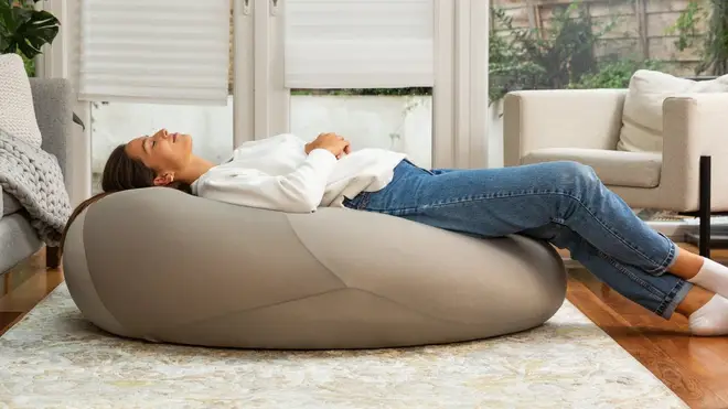 The beanbag gives you a floating, weightless experience