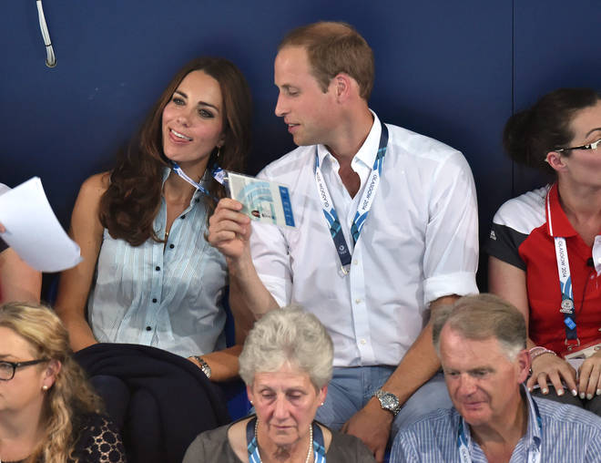 At The Commonwealth Games in Glasgow back in 2014, Kate Middleton joked around with her husband as she pretended he was strangling with her pass