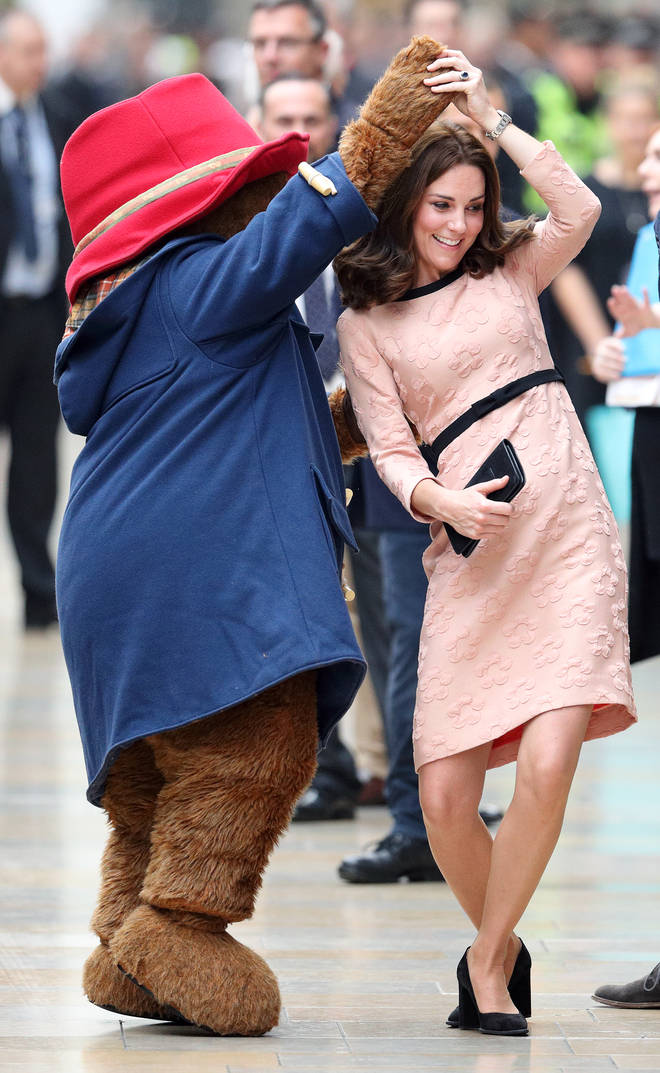 In 2017, the Duchess of Cambridge accepted the opportunity to dance with Paddington Bear while visiting the Charities Forum Event at Paddington Station